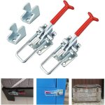 Lot de 2 loquets bascule en mtal fermeture antidrapante capacit de 318 kg 701 lb pour porte et couleurs ...