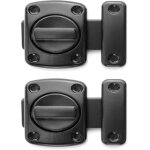 Lot de 2 loquets rotatifs pour porte s�curit� loquet verrous noir