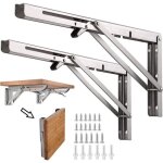 Lot de 2 lourds support console pliable rtractable pour garage tabli support d tagres pliable 12 300mm ...