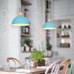 Lot de 2 lustres suspensions r�tro suspension luminaire moderne style demi - cercle plafonnier e27 en ...