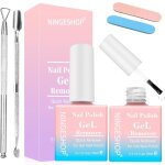 Lot de 2 magic remover semi permanent outil de dissolvant de vernis a ongles en gel d�coller en 3 � 6 ...