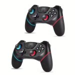 Lot de 2 manettes sans fil pour switch compatible avec switch / switch lite / oled dot�es de joysticks ...
