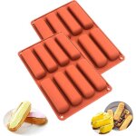 Moules à pâtisserie - non spécifié - lot de 2 - silicone de qualité alimentaire - 28x17 cm - rouge Moules à pâtisserie - non spécifié - lot de 2 - silicone de qualité alimentaire - 28x17 cm - rouge