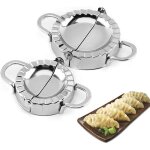Lot de 2 moule  ravioli outils de ptisserie en acier inoxydable dumpling maker wraper pte cutter machine ...