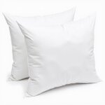 Lot de 2 oreillers edona 60x60 cm ? microfibre velours & fibre creuse ? moelleux confortables et durables ...