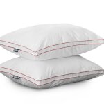 Lot de 2 oreillers ferme ? 45x70 cm ? percale de coton ? colas normand ? fabriqu� en france