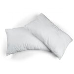 Lot de 2 oreillers ultra - doux rectangulaire 50x70cm moelleux 100% polyester fibre creuse
