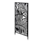 Lot de 2 panneaux de clôture métalliques décoratifs brise - vue pour terrasse balcon et jardin - longueur ... Lot de 2 panneaux de clôture métalliques décoratifs brise - vue pour terrasse balcon et jardin - longueur ...
