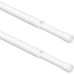 Lot de 2 petites tringles  rideaux extensibles 3 en 1 sans perage - tringle de tension  ressort de ...
