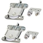 Lot de 2 pièces coulissantes pour porte de garde - robe rouesrouleaux guides avec tampon amortisseur ... Lot de 2 pièces coulissantes pour porte de garde - robe rouesrouleaux guides avec tampon amortisseur ...