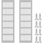 Lot de 2 pièces de grille de ventilation rectangulaire grille de ventilation en aluminium ventilation ... Lot de 2 pièces de grille de ventilation rectangulaire grille de ventilation en aluminium ventilation ...