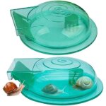 Lot de 2 pi�ges � escargots en plastique transparent pour aquarium 17 x 123 x 3 cm.