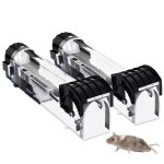 Lot de 2 piege a souris rutilisable pige  rat vivant professionnel pige  souris efficace souricire ...