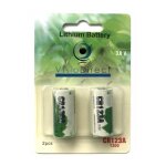 Lot de 2 piles lithium type cr123a 3v compatibles cr17335 - cr17345 - visiodirect - Lot de 2 piles lithium type cr123a 3v compatibles cr17335 - cr17345 - visiodirect -