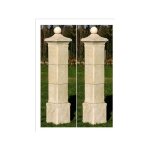 Lot de 2 piliers de portail proven�al - 41 x 41 x 228 cm