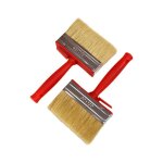 Lot de 2 pinceaux de peinture fixes adapt�s pour la peinture le rev�tement les murs le bois les meubles ...