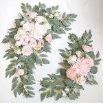 Lot de 2 pivoines artificielles pour arche de mariage - kit de fleurs pour porte dentre de mariage panneau ...