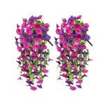 Plante artificielle - pétunias suspendus - 77 cm - lot de 2 - résistantes aux uv Plante artificielle - pétunias suspendus - 77 cm - lot de 2 - résistantes aux uv