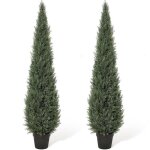 Lot de 2 plantes artificielles - promiracal - hauteur 120cm - r�sine anti - uv - structure s�parable ...
