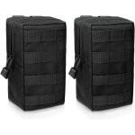 Lot de 2 pochettes tactiques molle compactes et rsistantes leau pour sac dos militaire pzcc