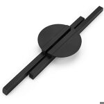 Poignée de meuble - largeight - lot de 2 - noir - entraxe 128 mm - modèle moderne Poignée de meuble - largeight - lot de 2 - noir - entraxe 128 mm - modèle moderne