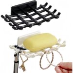 Lot de 2 porte - savon muraux pour douche - porte - savon auto - drainant avec crochet - sans per�age ...