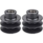 Lot de 2 poulies à courroie 19 mm / 20 mm alésage 54 / 56 mm de diamètre poulie à double rainure pour ... Lot de 2 poulies à courroie 19 mm / 20 mm alésage 54 / 56 mm de diamètre poulie à double rainure pour ...