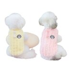 Lot de 2 pulls polaires pour petits chiens vtements dhiver chauds pour chiots garons et filles (rose ...