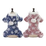 Lot de 2 pyjamas pour petit chien combinaison dhiver en polaire  capuche avec veste et manteau  4 pattes ...