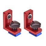 Lot de 2 rails guidage stop t - track convient pour travail du bois atelier cuneary