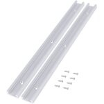 Lot de 2 rails en t pour rail de serrage fente de fixation bord droit en alliage daluminium poigne de ...