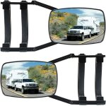 Lot de 2 rtroviseurs universels pour caravane caravane remorquage caravane pour tous les types de vhicules ...
