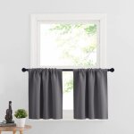 Lot de 2 - rideaux occultant court de petite fenêtre rv caravane décoration maison lumiere bloquer tenture ... Lot de 2 - rideaux occultant court de petite fenêtre rv caravane décoration maison lumiere bloquer tenture ...
