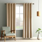 Lot de 2 rideau velour draperies thermique luxurious rideaux isolant anti froid pour salon chambre - ...