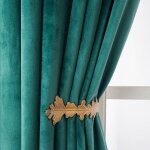 Lot de 2 rideau velour draperies thermique luxurious rideaux isolant anti froid pour salon chambre - ...