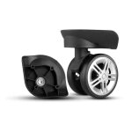 Lot de 2 roulettes doubles roulement solution pratique pour rparation de trolleys et valises couleurs ...