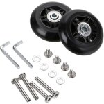 Lot de 2 roulettes de rechange pour valises 70 x 24 mm kits de r�paration de roues de valise sapplique ...
