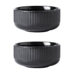 Lot de 2 saladiers c�ramique profonds micro - ondes / lave - vaisselle soupes / c�r�ales nettoyage facile ...