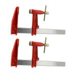 Lot de 2 serres joints � pompe 30 cm - acier lamin� - longueur de serrage 30 cm - saillie 125mm - frein ...