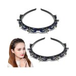 Lot de 2 serre - ttes  clip accessoire de coiffure avec pince  cheveux double frange avec pinces pour ...