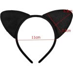 Lot de 2 serre - ttes noirs avec oreilles de chat pour halloween et dcoration quotidienne pour femmes ...