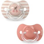 Lot de 2 sucettes sym�triques - suavinex - birdies - sx pro - 18 mois et plus - rose