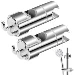 Lot de 2 supports de douchette universels pour pomme de douche (2 pièces barre de douche sans perçage ... Lot de 2 supports de douchette universels pour pomme de douche (2 pièces barre de douche sans perçage ...