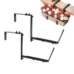 Lot de 2 supports de jardini�re r�glables pour jardini�re de balcon suspension de jardini�re r�sistante ...
