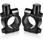 Lot de 2 supports de r�troviseur de moto pour guidon de 22 mm - pour r�troviseur lat�ral de 10 mm aluminium ...