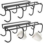 Lot de 2 support tasse � cafe suspendu pour 16 tasses pour cravates ceintures / �charpe / stockage de ...