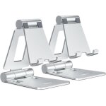 Lot de 2 supports de téléphone pliables doubles support de bureau entièrement réglable station daccueil ... Lot de 2 supports de téléphone pliables doubles support de bureau entièrement réglable station daccueil ...