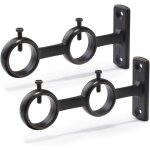Lot de 2 supports de tringle  rideaux double crochets pour tringle  rideaux de salon chambre  coucher ...