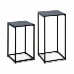 Table dappoint gigogne / bout de canapé (lot de 2) industrielle Table dappoint gigogne / bout de canapé (lot de 2) industrielle