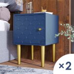 Lot de 2 table de chevet pour adulte 50x35x35 cm commode chambre assorties à tous les lits et chambres ... Lot de 2 table de chevet pour adulte 50x35x35 cm commode chambre assorties à tous les lits et chambres ...